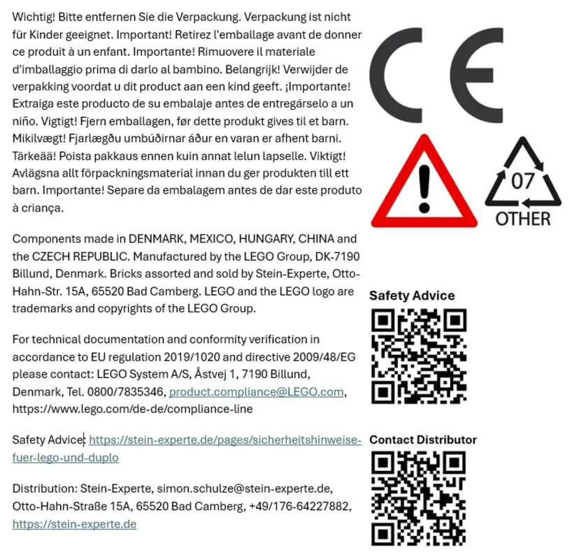 LEGO® DUPLO® 2x4 Bunte Bausteine - Individuell Gemischt 25er Set für Unendlichen Spielspaß - NEU!