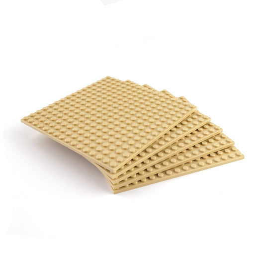 LEGO® 16x16 Platten Bauplatten Hellbeige Beidseitig bebaubar - 91405 NEU! Menge 2x