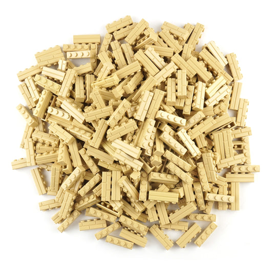 LEGO® 1x4 Mauersteine Hellbeige - Kreatives Bauen mit 100x Bausteinen NEU! Perfekt für beeindruckende Bauprojekte!