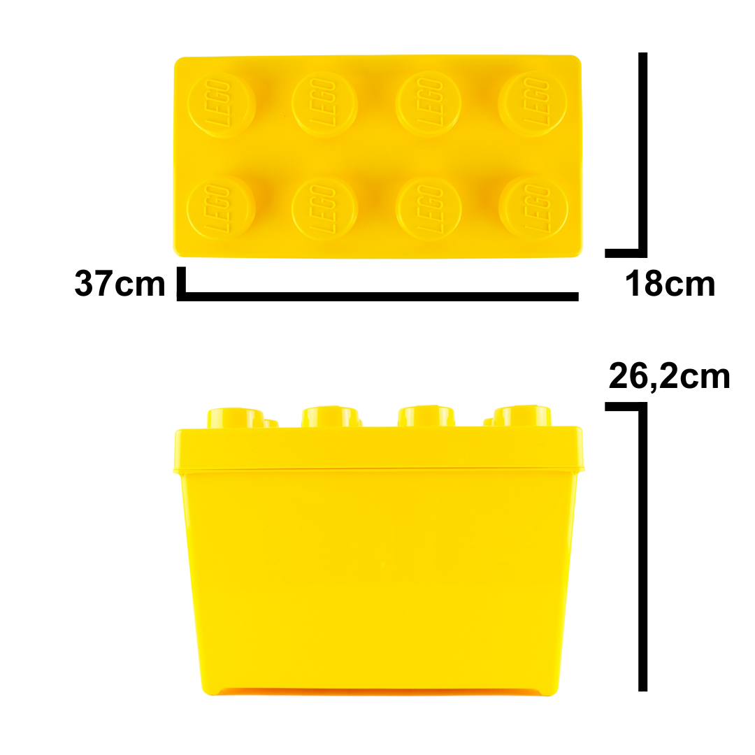 LEGO® Aufbewahrungsbox Groß mit Deckel – Stapelbare Lösung für kreative Ordnung & Spielspaß! NEU! 2x Teile-Sets