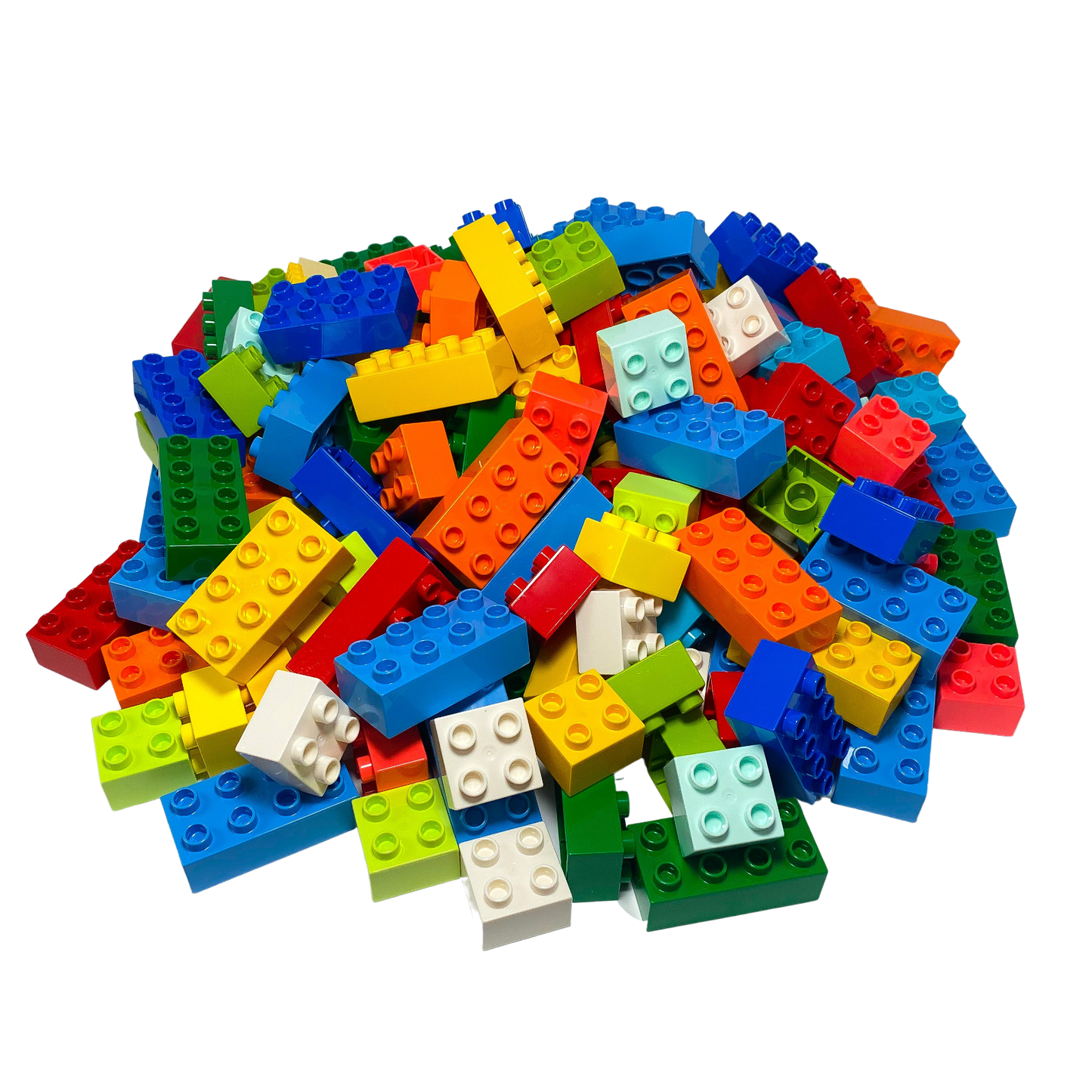 Bunte LEGO® DUPLO® Bausteine 250x - Kreativität Entfesseln mit Individuell Gemischten 2x2 & 2x4 Steinen! NEU!