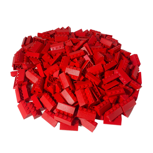 Tuiles LEGO® 2x4 rouges pour toit - 3037 NOUVEAU ! Quantité 75x 