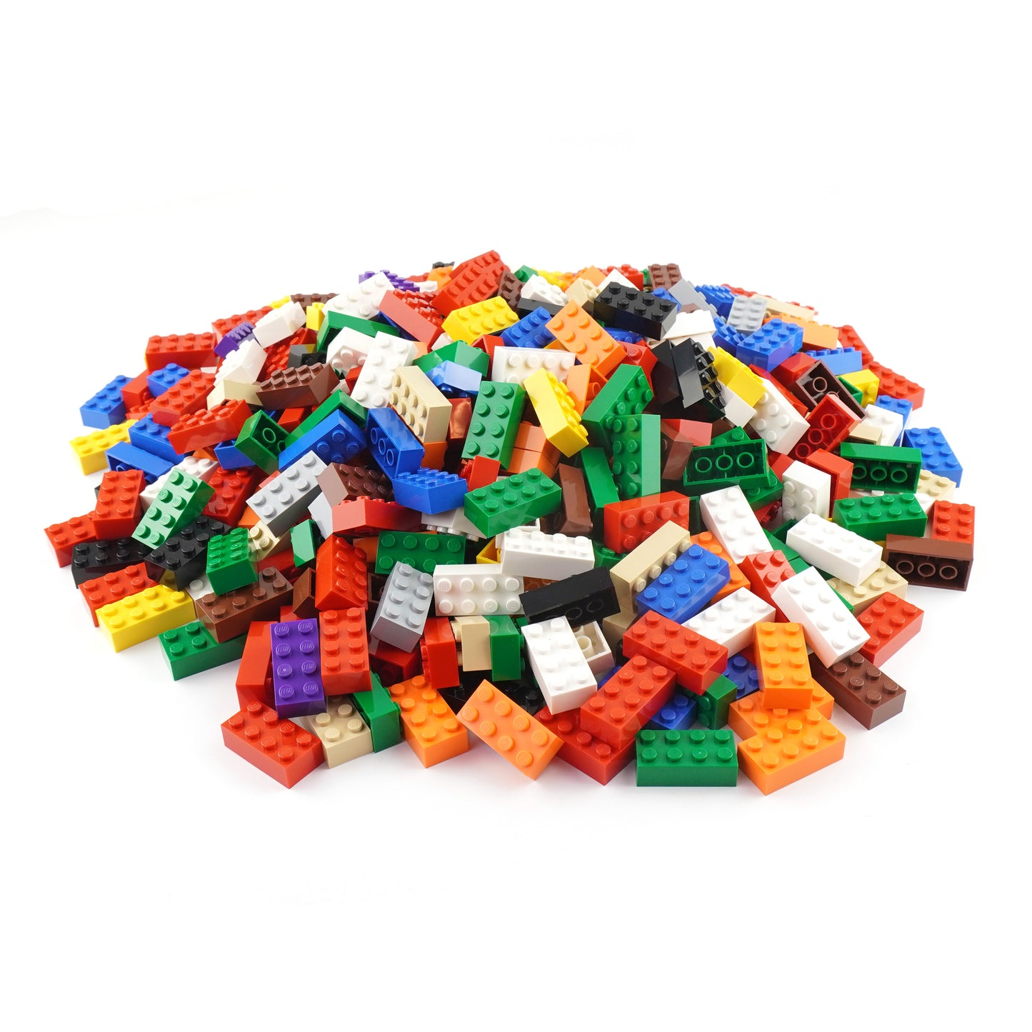 LEGO® 2x4 Steine Kiloware Bunt – Kreative Bauideen Entfesseln mit 1 Kilo Individueller Bausteine, 458 Stück – NEU!