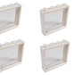 LEGO® City 4 Fenster Weiss mit transparenten Scheiben zum Kippen NEU! Menge 4x