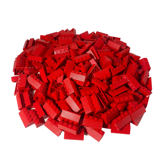 Tuiles LEGO® 2x4 rouges pour toit - 3037 NOUVEAU ! Quantité 25x 