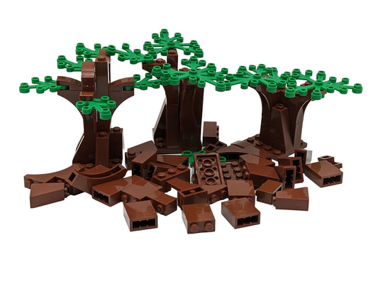 Ensemble LEGO® MOC Tree Forest Grand Rouge Marron Vert NOUVEAU ! Quantité 240x 