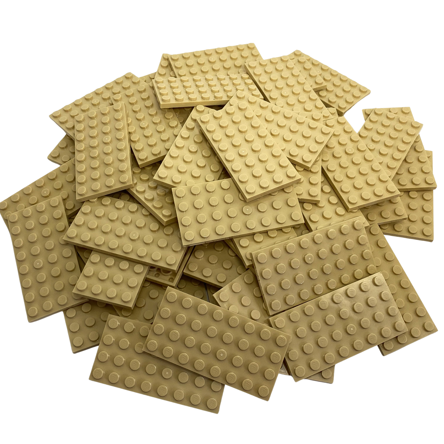 LEGO® 4x8 Platten Bauplatten Hellbeige Beidseitig bebaubar - 3035 NEU! Menge 25x