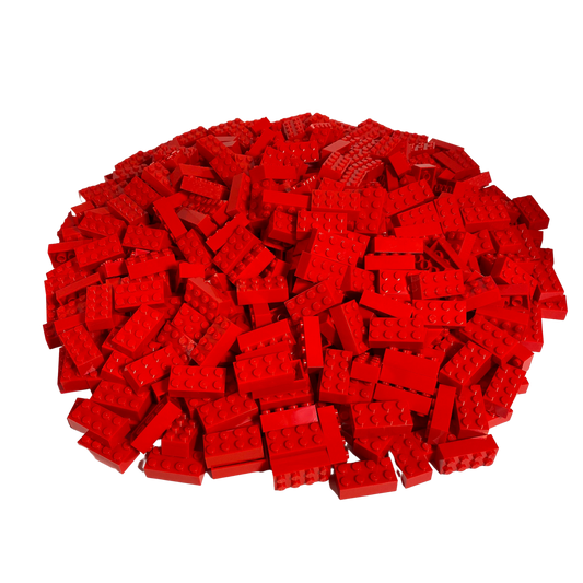 LEGO® 2x4 Steine Bausteine Rot - 3001 NEU! Menge 250x