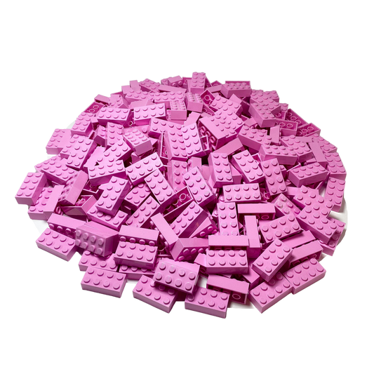 LEGO® 2x4 Steine Bausteine Kiloware Rosa 1 Kilo Menge ca. 500x - 3001 NEU! Menge 458x