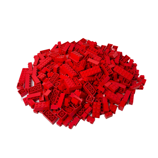LEGO® Bricks Mattoncini Alti Rosso NUOVO!  Quantità 250x