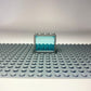 LEGO® 1x4x3 Fenster Transparent Blau Grauer Rahmen für Haus, Gebäude NEU! Menge 10x