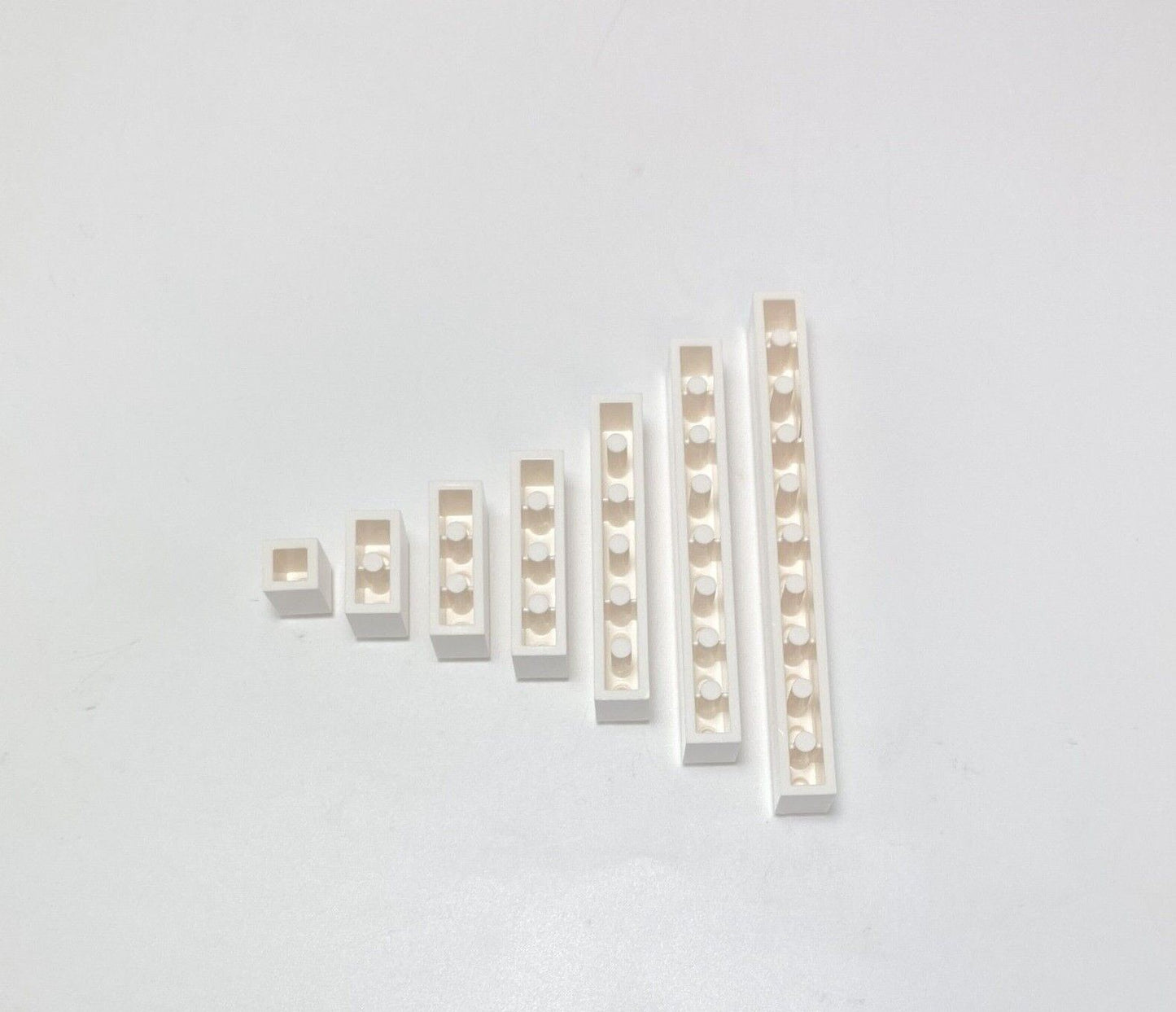 LEGO® 1x1,1x2,1x3,1x4 briques Hochsteine ​​​​blanc mélangé NOUVEAU ! Quantité 50x 