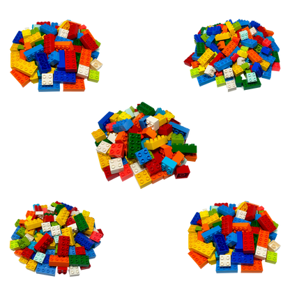 LEGO® DUPLO® 30 2x4 bricks and 100 2x2 bricks mixed colors - 3437 3011 NEW! Quantity 100x 