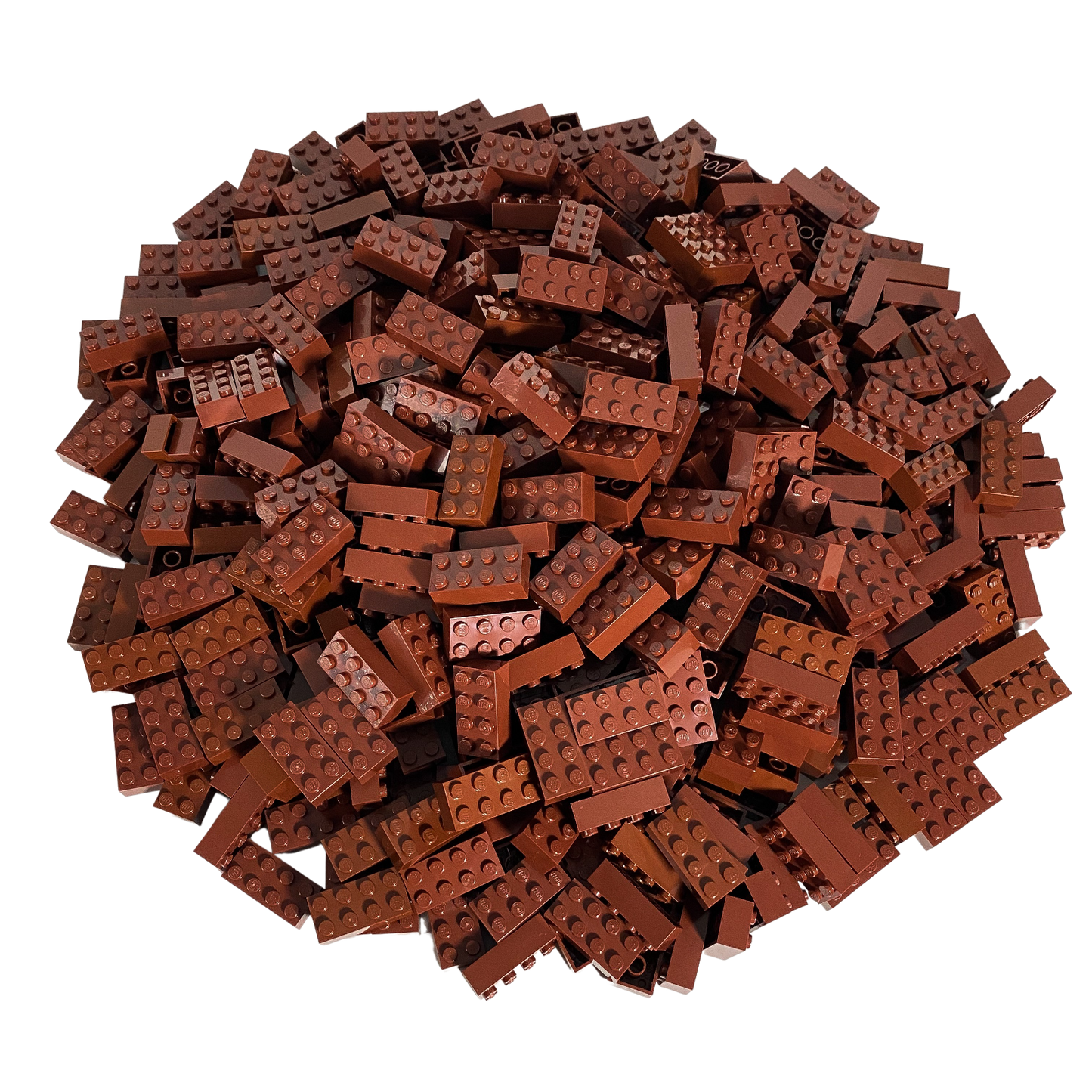 LEGO® 2x4 stones high stones kiloware red brown 1 kilo quantity approx. 500x - 3001 NEW! Quantity 458x 