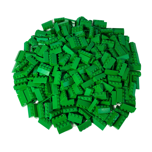 Tuiles LEGO® 2x4 vertes pour toit - 3037 NOUVEAU ! Quantité 100x 