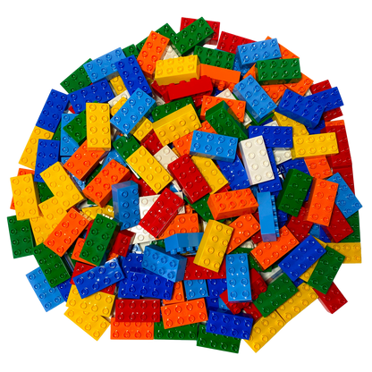 Blocs de construction en briques LEGO® DUPLO® 2x4 blocs de construction de base colorés mélangés - 3011 NOUVEAU ! Quantité 200x 