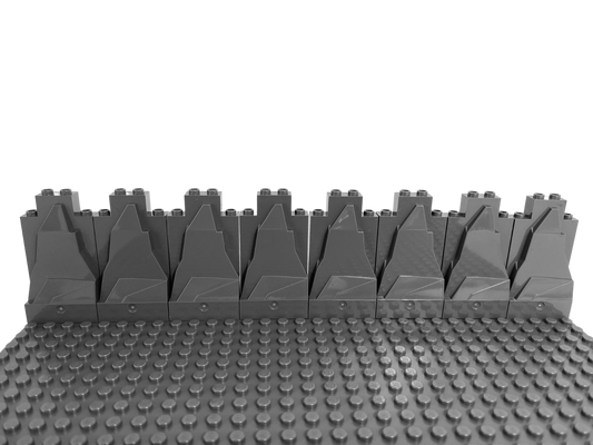 LEGO® 2x4x6 Rock Plate Mountain Dark Gray - 47847 NEW! Quantity 10x 