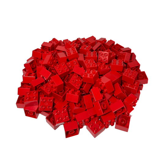 Blocs de construction en briques LEGO® DUPLO® 2x2 blocs de construction de base rouge - 3437 NOUVEAU ! Quantité 250x 