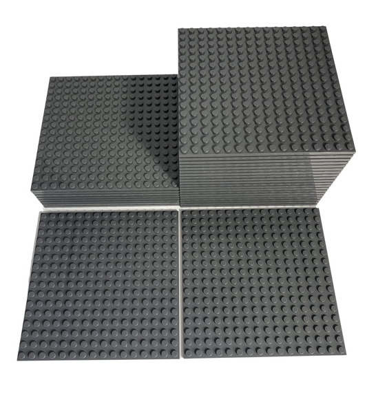 LEGO® 16x16 Platten Bauplatten Dunkelgrau Beidseitig bebaubar - 91405 NEU! Menge 4x