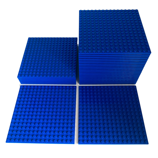 LEGO® 16x16 Platten Bauplatten Blau Beidseitig bebaubar - 91405 NEU! Menge 4x