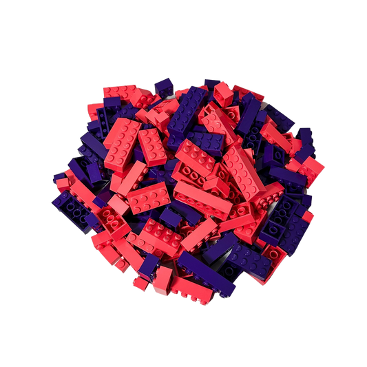LEGO® Bricks High Stones Pink and Purple Mixed NEW! Quantity 200x 