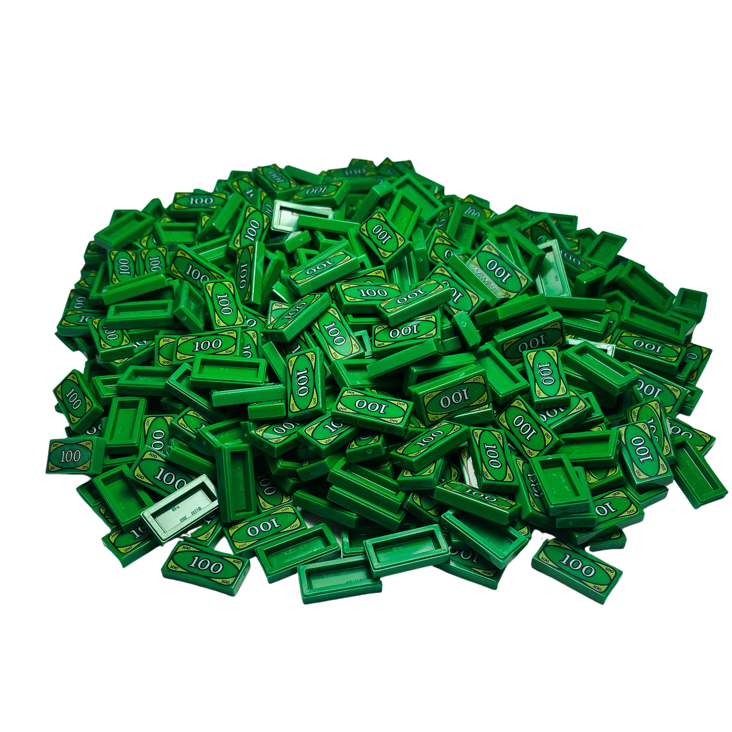 Billet de banque LEGO® 1x2 carreaux vert - 3069bpx7 NOUVEAU ! Quantité 250x 