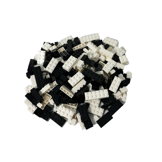 LEGO® Bricks Hochsteine ​​White and Black Mixed NEW! Quantity 200x 