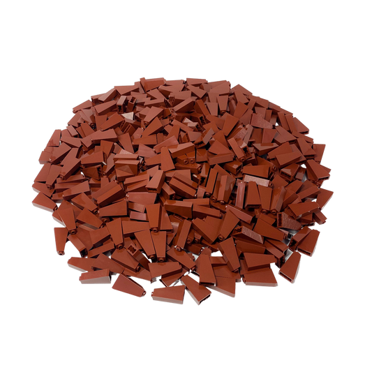 Tuiles LEGO® 2x1x3 pierres inclinées rouge marron pour toit - 4460b NOUVEAU ! Quantité 100x 