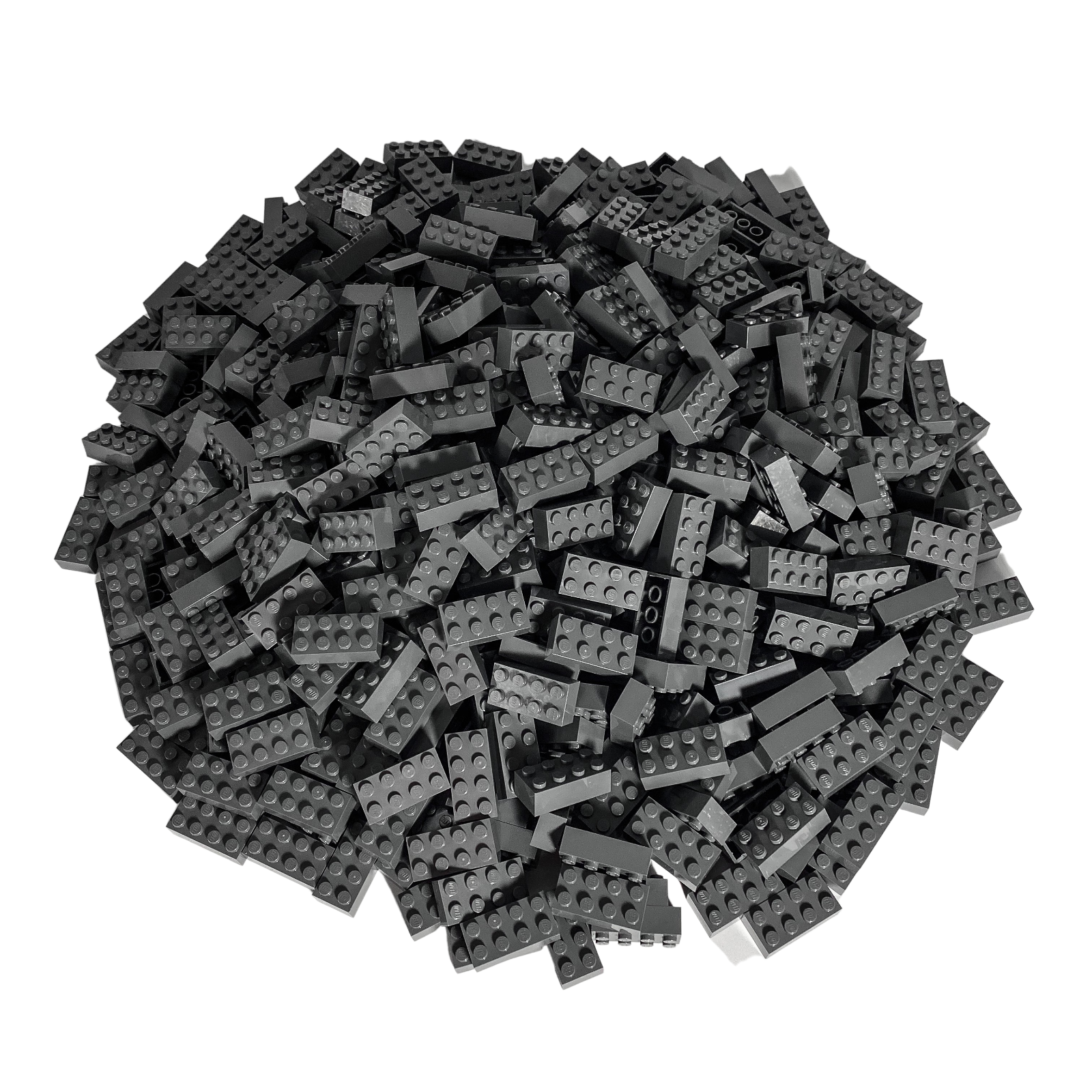 LEGO® 2x4 Bausteine Dunkelgrau - 1000x Perfekte Vielseitigkeit für B2B & Pick a Brick Box! NEU!