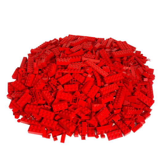 Briques LEGO® briques spéciales rouge mélangé NOUVEAU ! Quantité 500x 