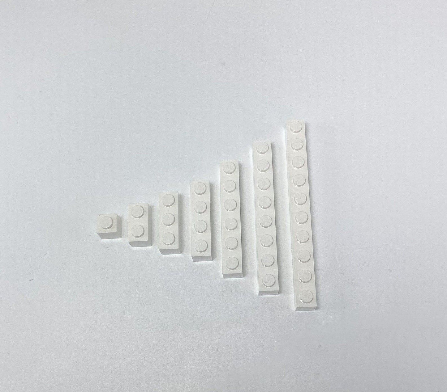 LEGO® 1x1,1x2,1x3,1x4 briques Hochsteine ​​​​blanc mélangé NOUVEAU ! Quantité 50x 