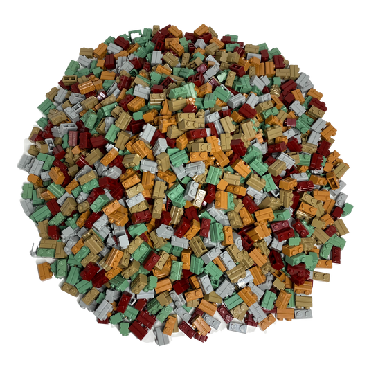 LEGO® 1x2 Briques murales Briques hautes colorées mélangées - 98283 NOUVEAU ! Quantité 100x 