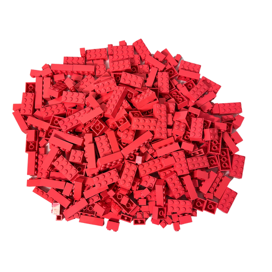 LEGO® Klocki Wysokie Klocki Koralowa Czerwień NOWOŚĆ!  100x ilość