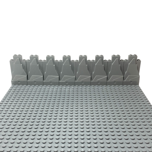 LEGO® 2x4x6 Rock Plate Mountain Light Gray - 47847 NEW! Quantity 40x 