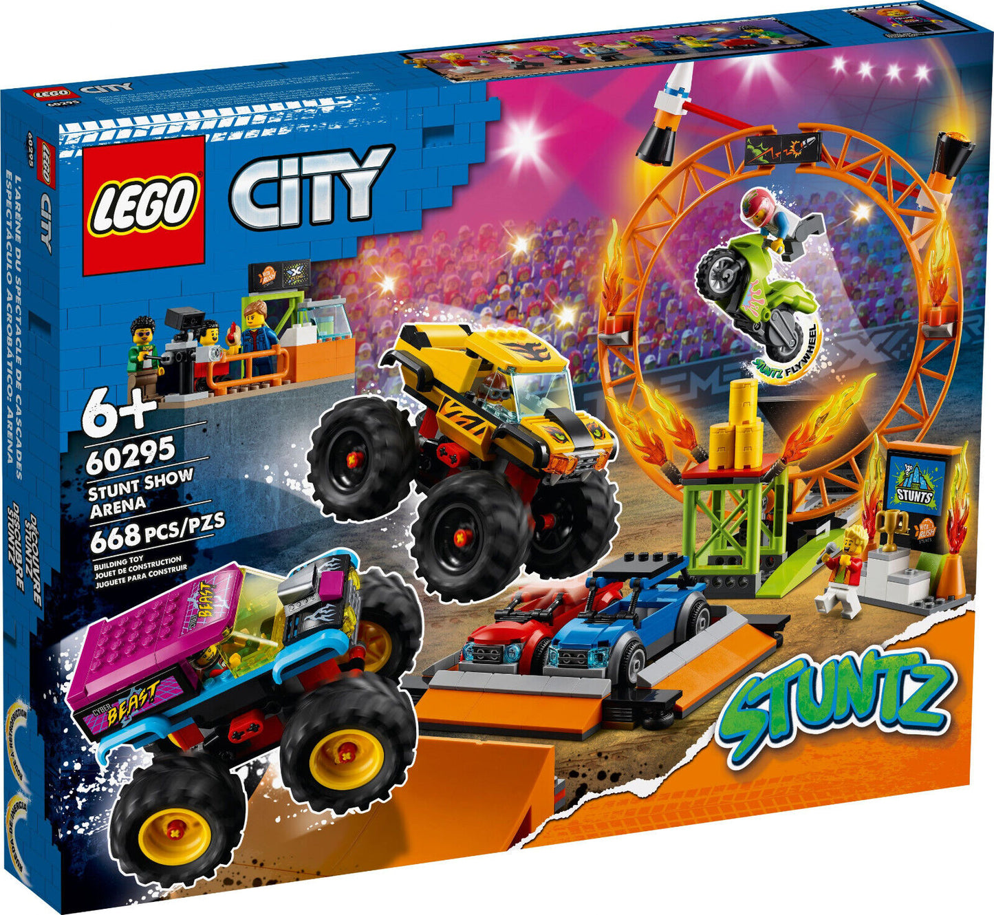 LEGO® City Stuntshow Arena Action - 60295 NEU! Teile 668x