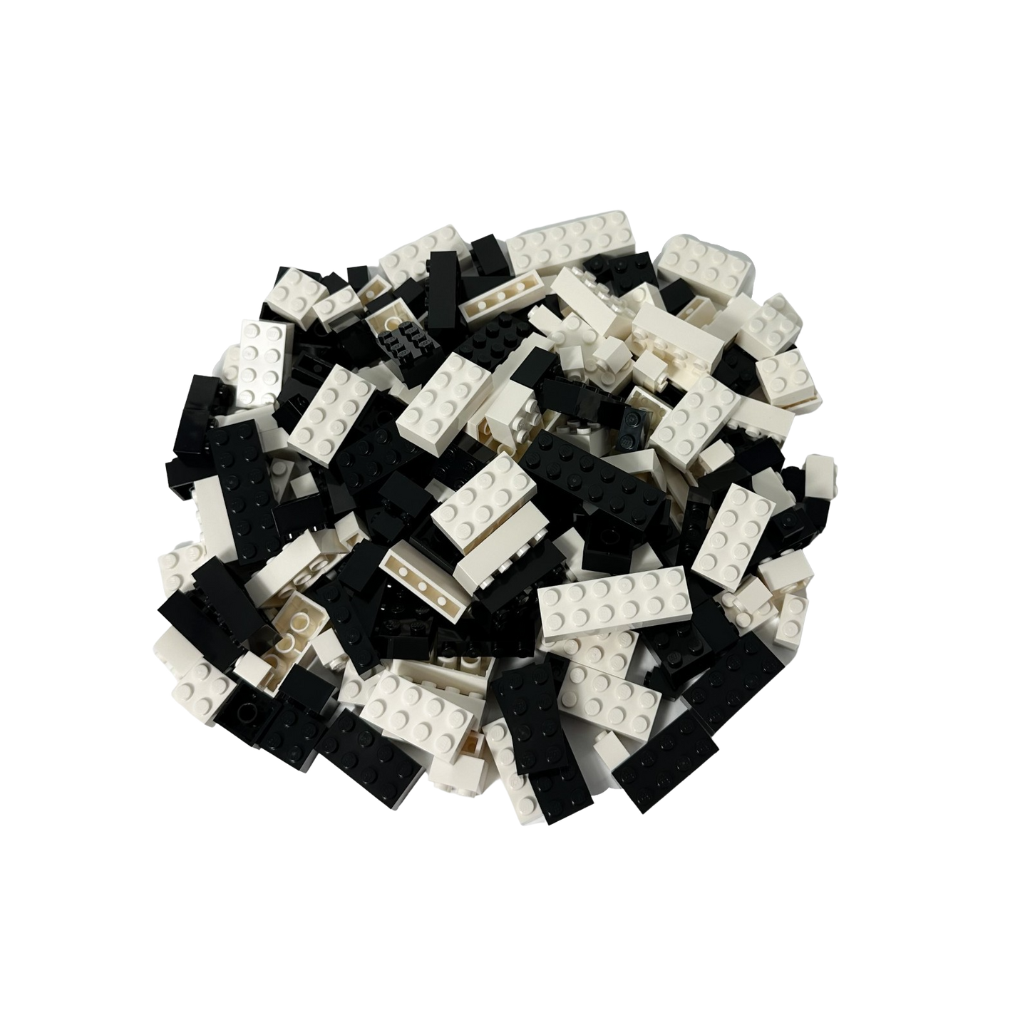 LEGO® Bricks Hochsteine ​​White and Black Mixed NEW! Quantity 200x 