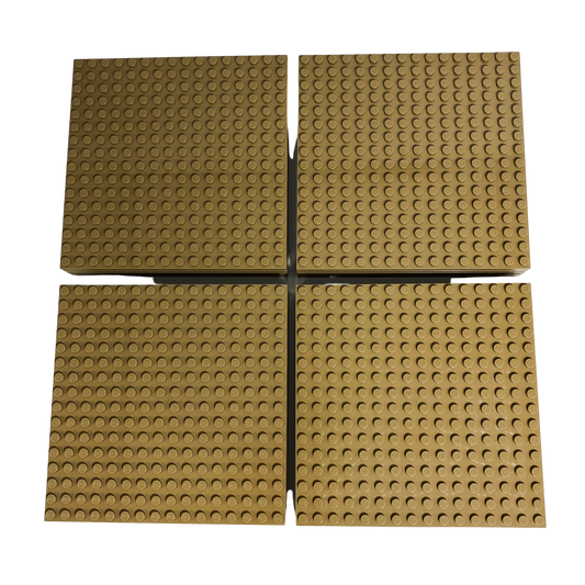 LEGO® 16x16 panels building panels dark beige Can be built on both sides - 91405 NEW! Quantity 4x 