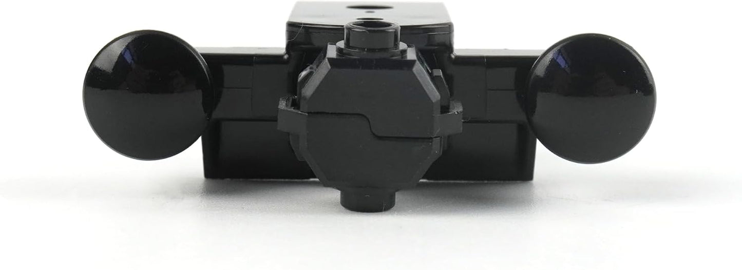 LEGO® Lego Eisenbahn Kupplung & Puffer mit Magnet - 2 Paar in Schwarz - 4 Stück - Kompatibel mit Lego Eisenbahn-Sets, Robuste Verbindung für Waggons