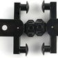 LEGO® Lego Eisenbahn Kupplung & Puffer mit Magnet - 2 Paar in Schwarz - 4 Stück - Kompatibel mit Lego Eisenbahn-Sets, Robuste Verbindung für Waggons