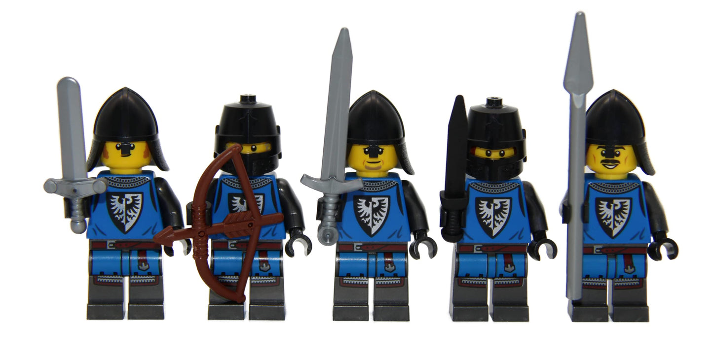 LEGO® Minifiguren Blaue Ritter Falkenritter Battle Pack 5 Figuren Set NEU! Menge 5x