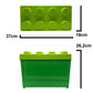 LEGO® Aufbewahrungsbox Groß Grün mit Deckel Stapelbar Spielzeugbox 37x18x26cm 1 Stück