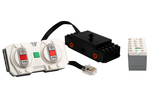 LEGO® Zug Motorisierungsset mit Motor, Hub & Fernbedienung – perfekte Powered-Up Ergänzung für Weihnachtsexpress & Lokomotiven 3 Teile