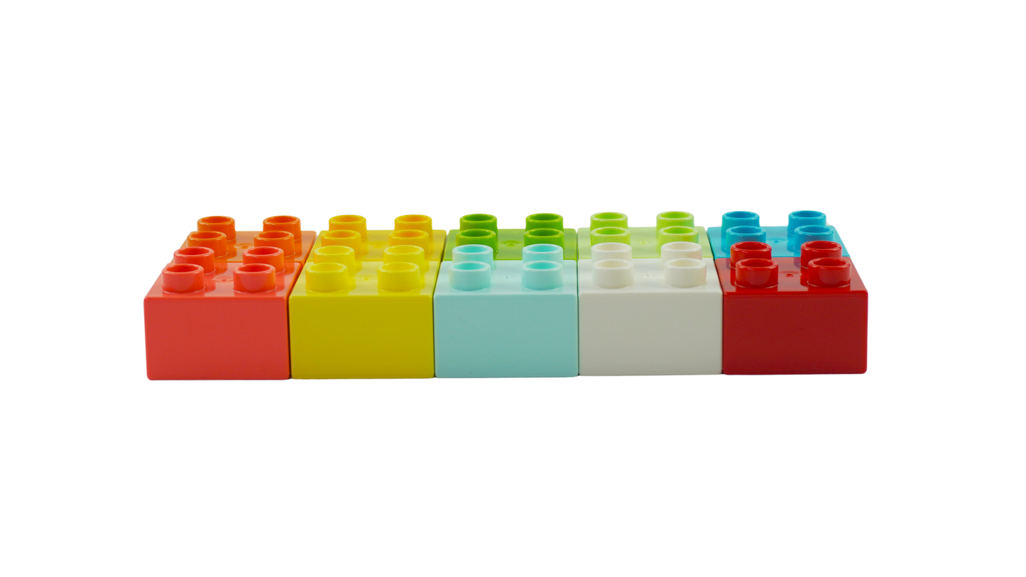 LEGO® DUPLO® 2x2, 2x4 Bausteine Grundbausteine Gemischt - 3437 3011 NEU! Menge 50x