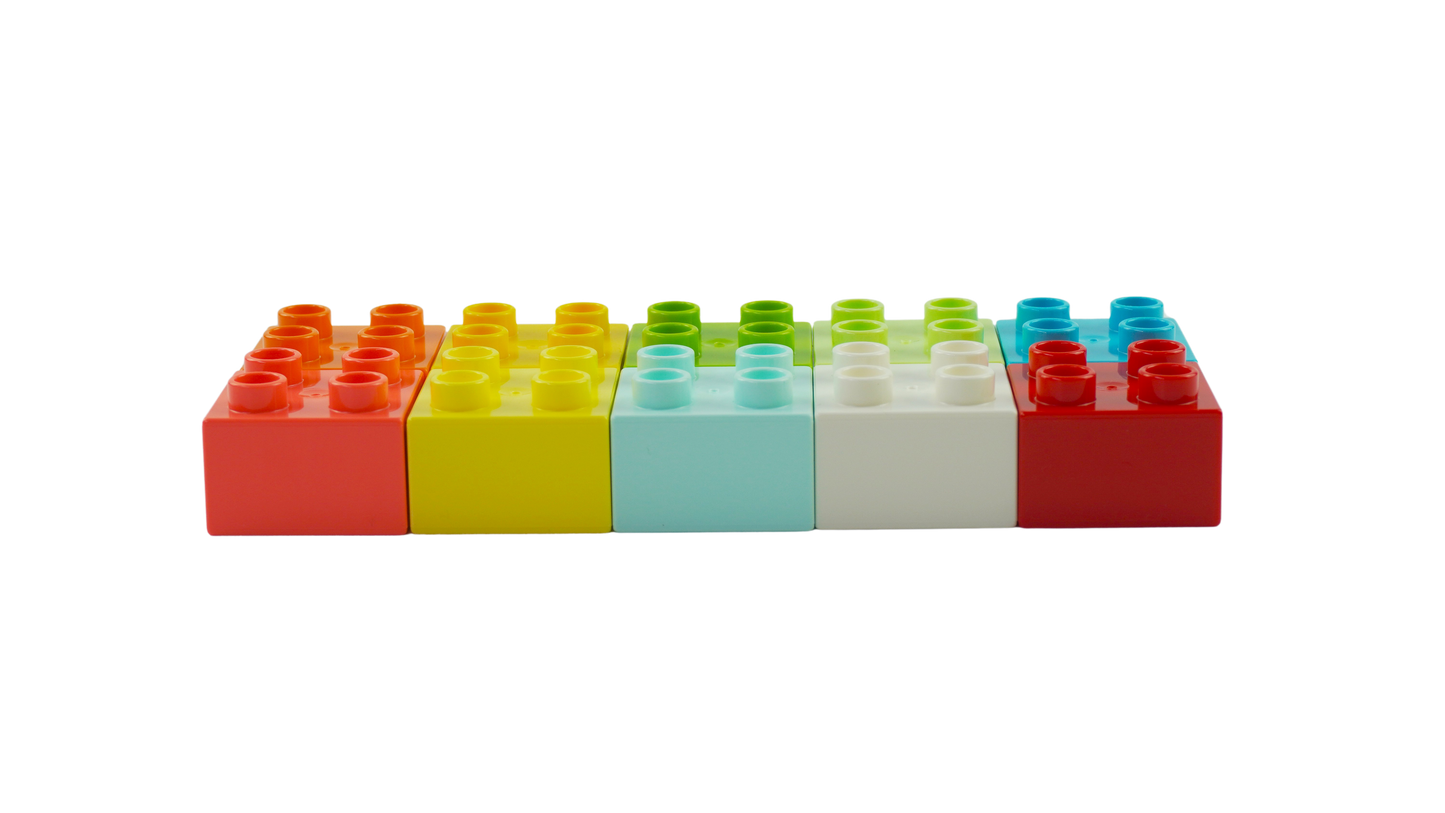 LEGO® DUPLO® 2x2, 2x4 Bausteine Grundbausteine Gemischt - 3437 3011 NEU! Menge 100x