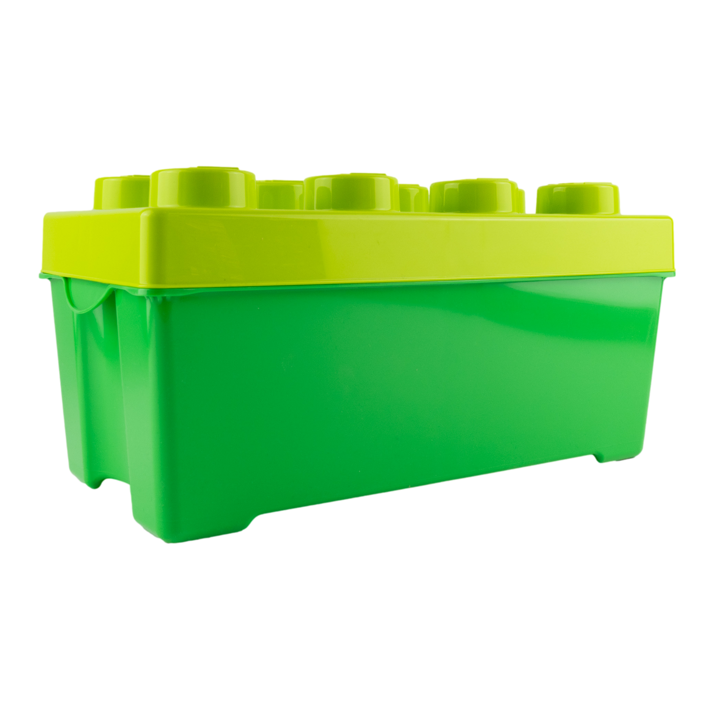 LEGO® Aufbewahrungsboxen Set: Mittelgroß Grün & Gelb mit Deckel – Platz sparen & Ordnung schaffen! NEU! 2 Stück – Individuell gestaltet für kreative Köpfe!