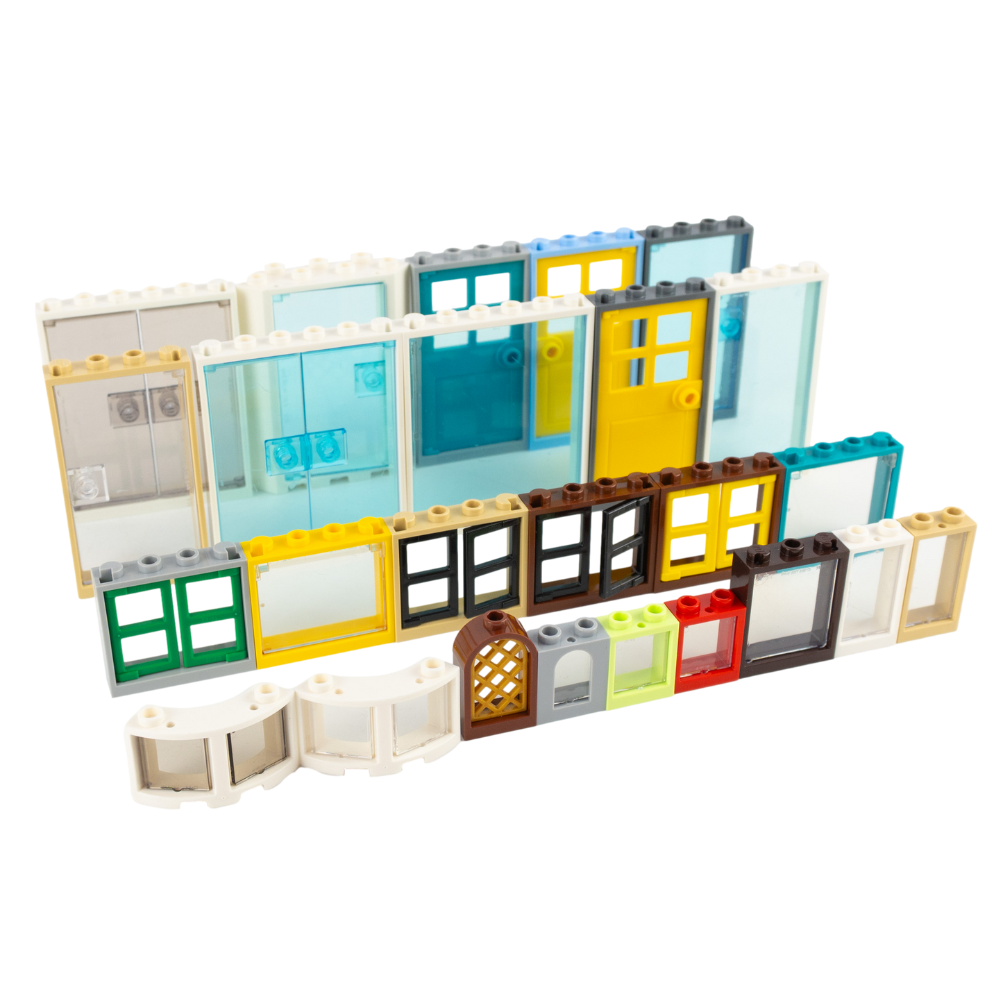 LEGO® Fenster & Türen Set – Kreative Vielfalt für Dein Traumhaus 50x NEU! Individuell Gemischt