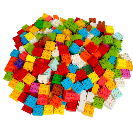 LEGO® DUPLO® 2x2 Steine Bausteine Grundbausteine Bunt Gemischt - 3437 NEU! Menge 25x