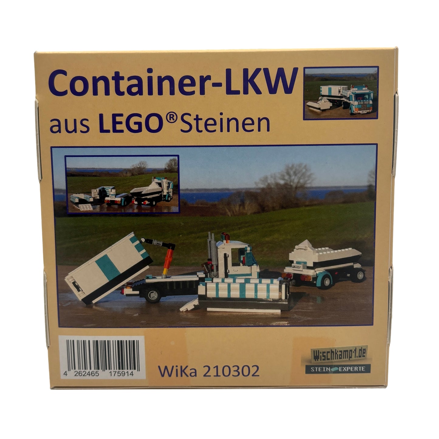 LEGO® LKW mit Container & Anhänger – 7,5 Tonner Baustellenfahrzeug für LEGO City, Transport & Baustelle