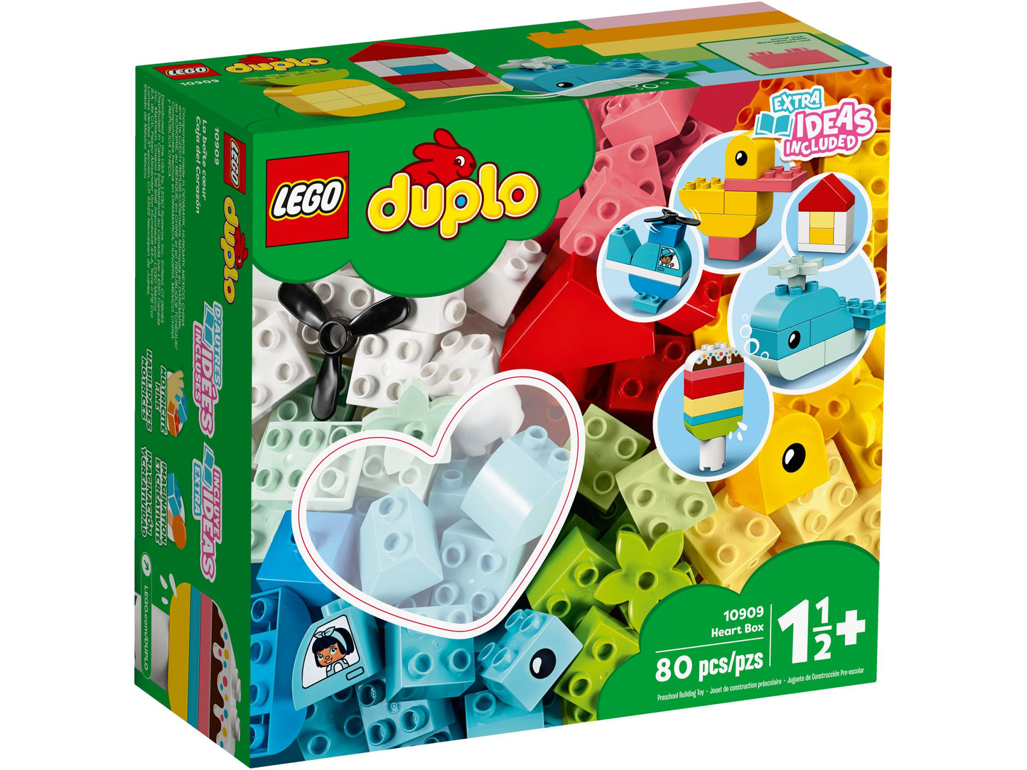 LEGO® DUPLO® 10909 Mein erster Bauspaß – 80 bunte Bausteine für Kleinkinder ab 1,5 Jahren | Kreatives Lernspielzeug & Motorik Förderung - 10909 80 Teile