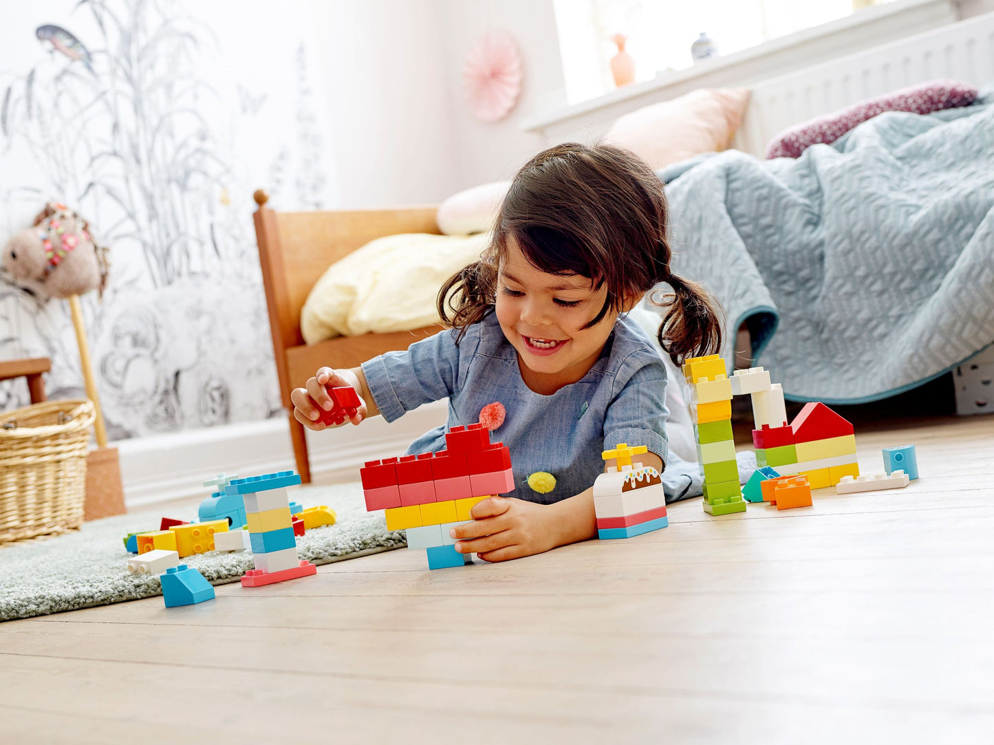 LEGO® DUPLO® 10909 Mein erster Bauspaß – 80 bunte Bausteine für Kleinkinder ab 1,5 Jahren | Kreatives Lernspielzeug & Motorik Förderung - 10909 80 Teile